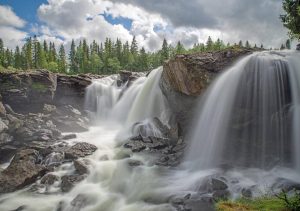 waterval in Zweden